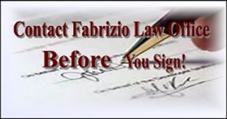 Contact Jo Fabrizio before you sign